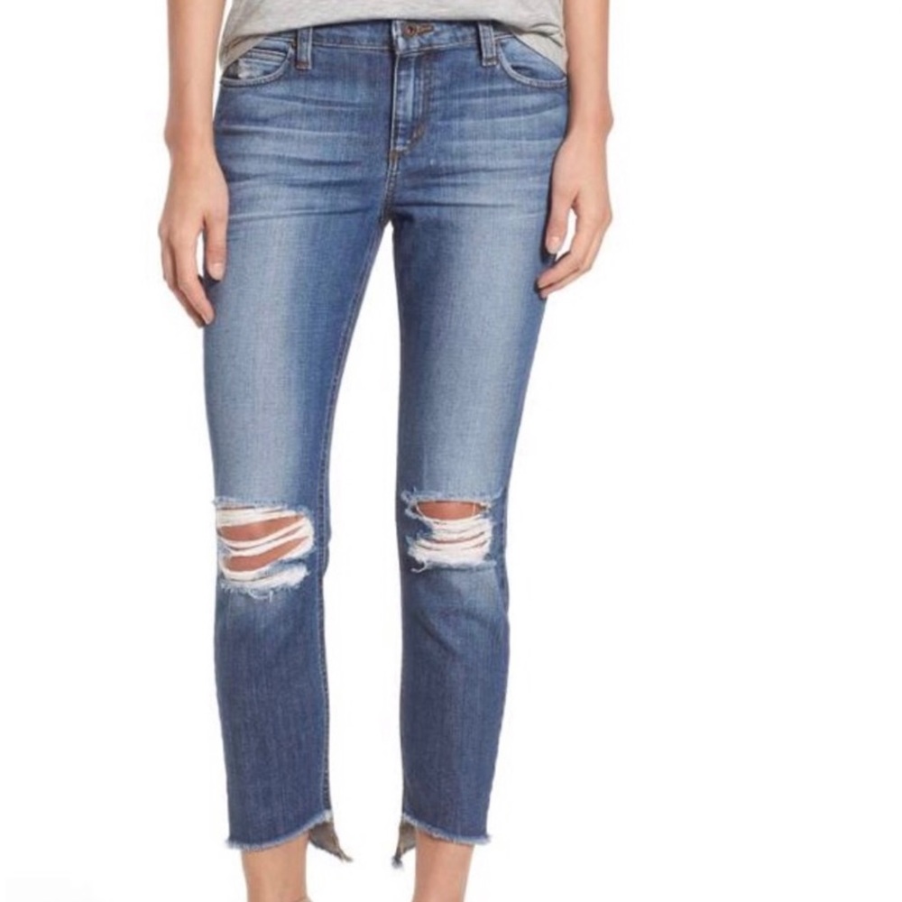 Collector's Blondie' Destroyed Ankle Skinny Jeans